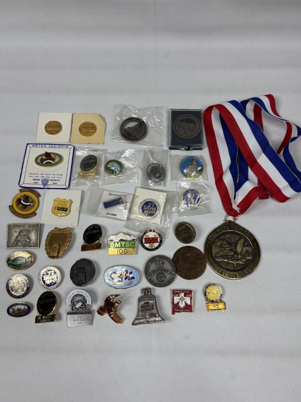 VTG Skeet Shooting Pin Medal Lot NSSA Colorado State Championship Awards 30+ Pc